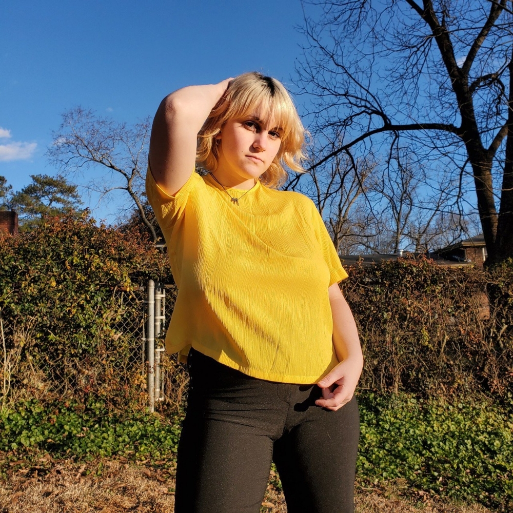 1980s Vintage Yellow Shirt by Joyce